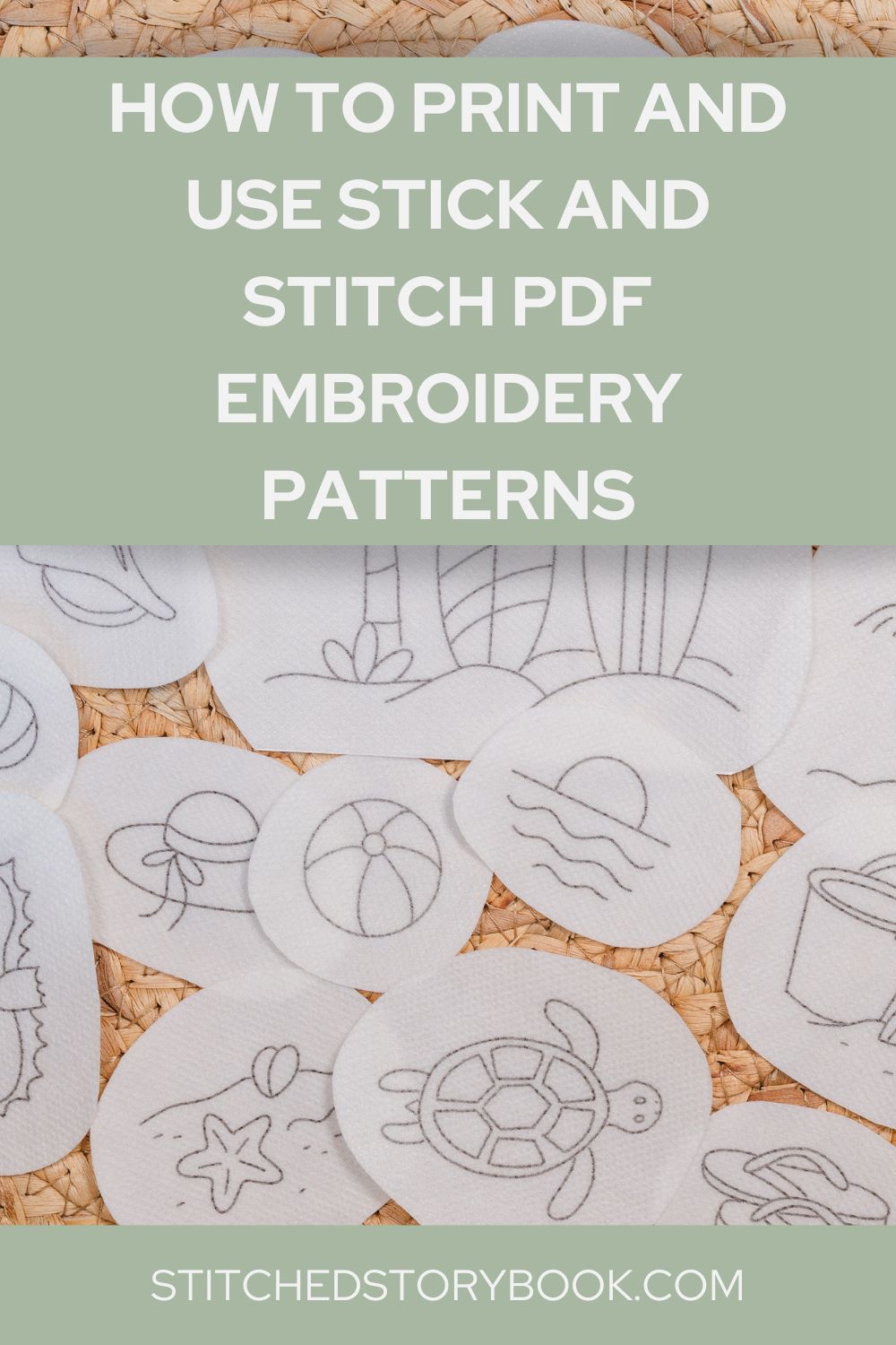 How to Print and Use Stick and Stitch PDF Embroidery Patterns