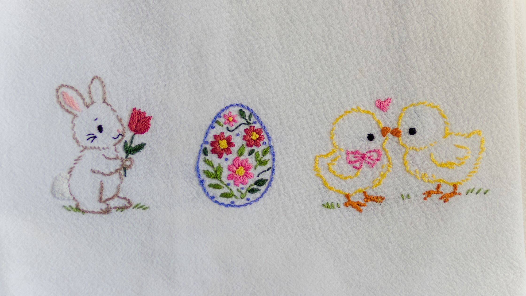 Easter Stick and Stitch Embroidery Preview